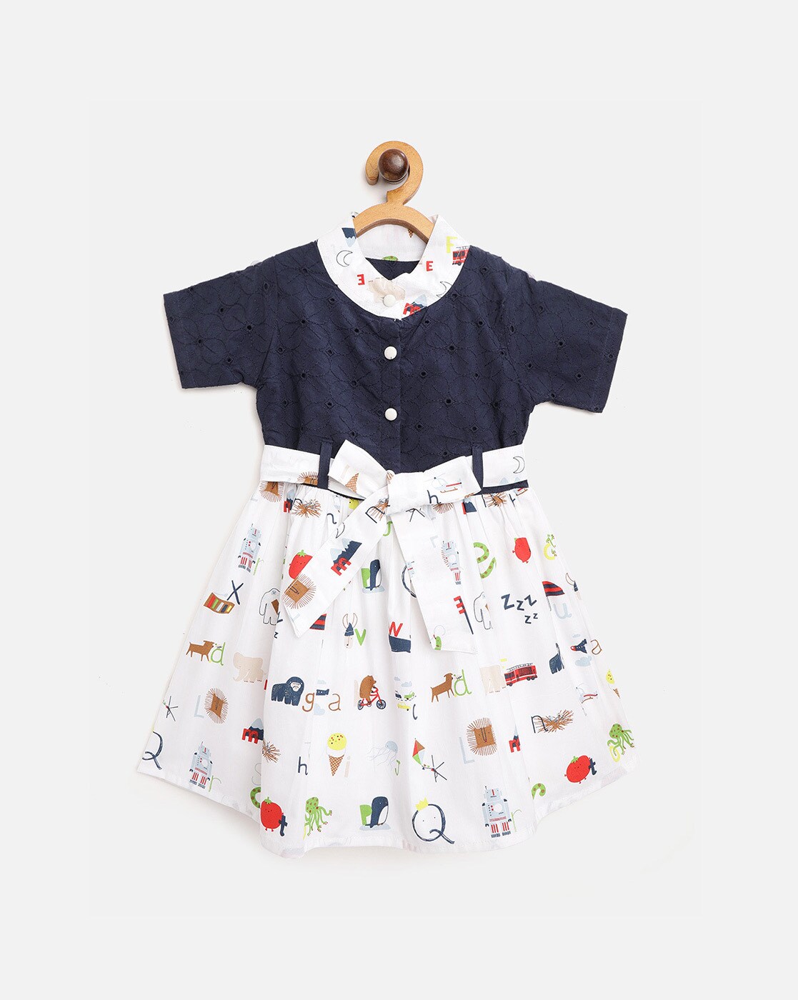 Buy Navy Dresses Frocks for Infants by BELLA MODA Online | Ajio.com