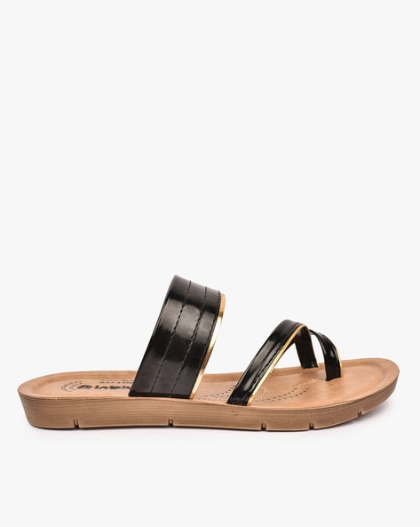 Black toe loop cheap sandals