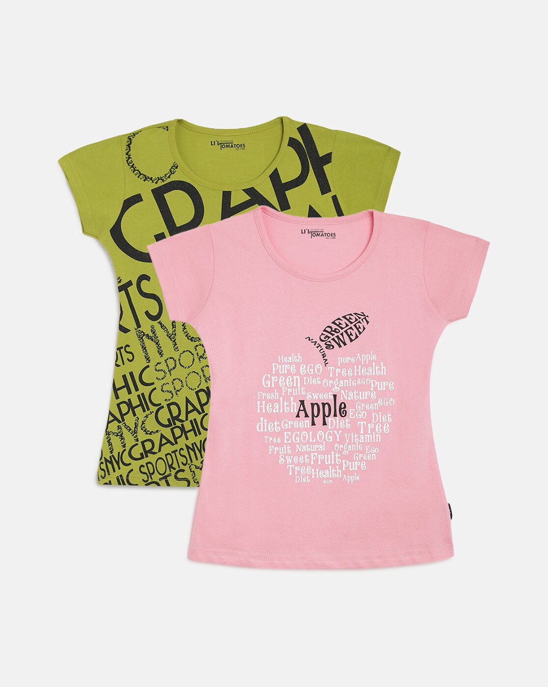 Buy Pink Tops & Tunics for Girls by LI'L TOMATOES Online