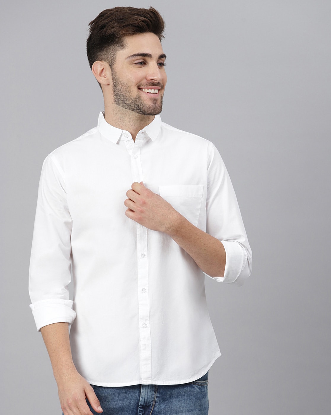 Buy White Shirts for Men by DENNISLINGO ...