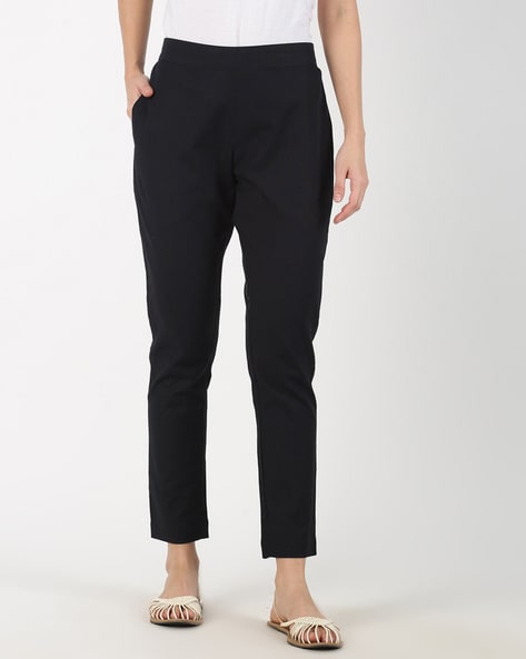 Buy Addyvero Solid Women Black Trouser & Pants Online at Best Prices in  India - JioMart.
