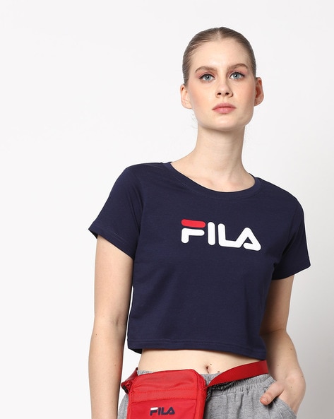 Fila on sale cropped shirt