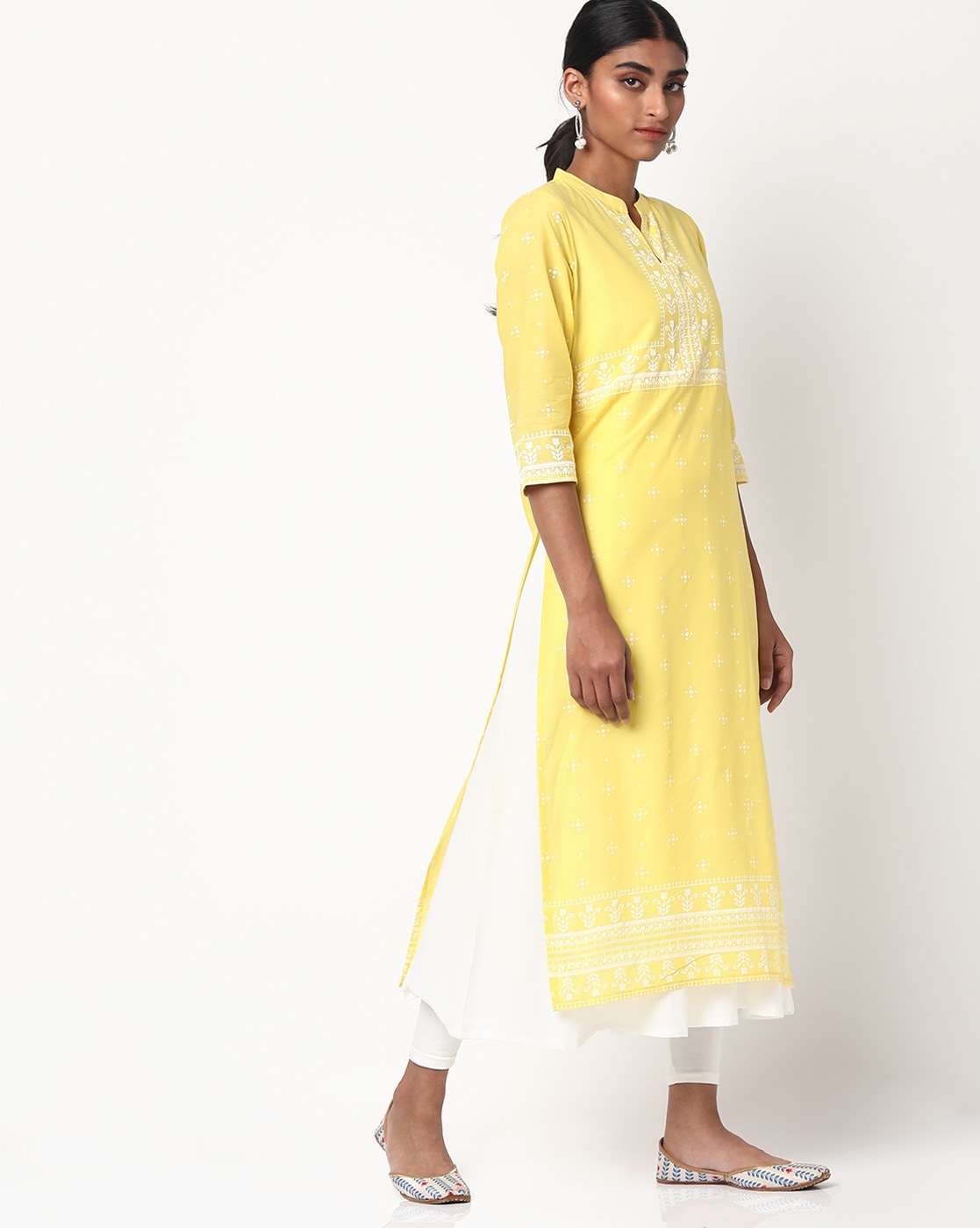 Buy Yellow Kurtis  Tunics for Women by AVAASA MIX N MATCH Online   Ajiocom