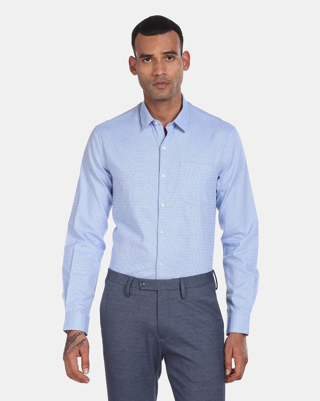 Buy Blue Shirts for Men by EXCALIBUR 