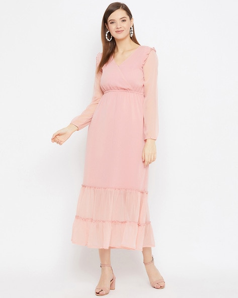 Peach colored dresses for hot sale womens