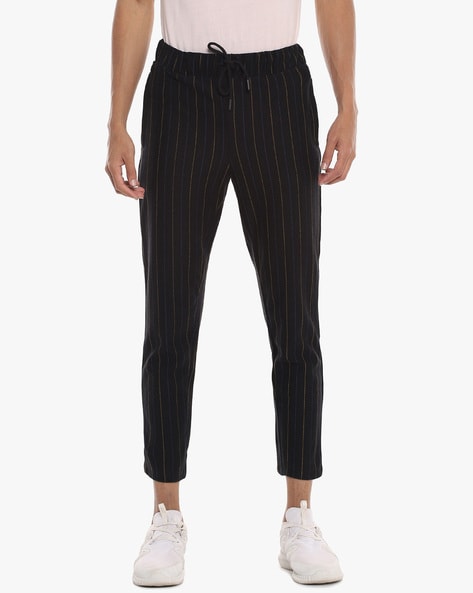 Pinstripe jogger online pants