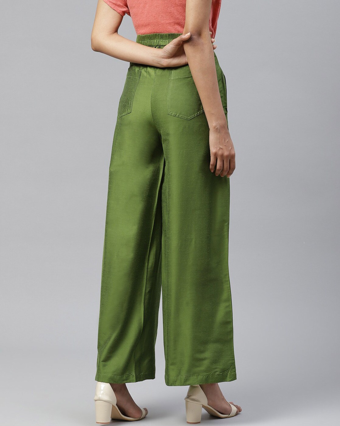 Buy Olive Trousers & Pants for Women by Tulsattva Online