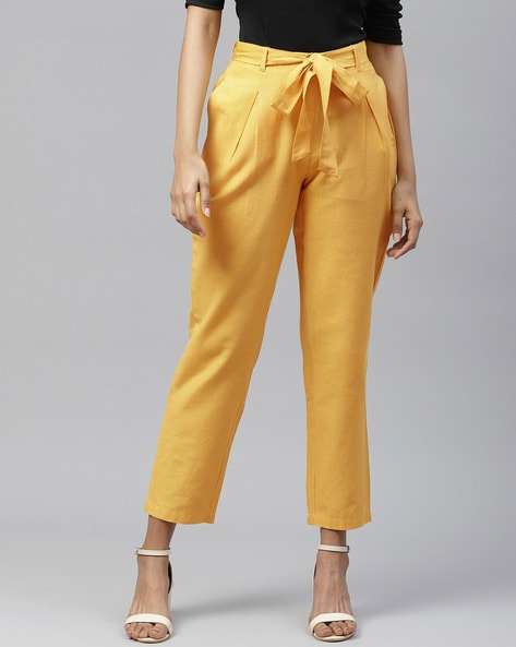 Attitudes by Renee Woven Paperbag Waist Wide Leg Pants - QVC.com