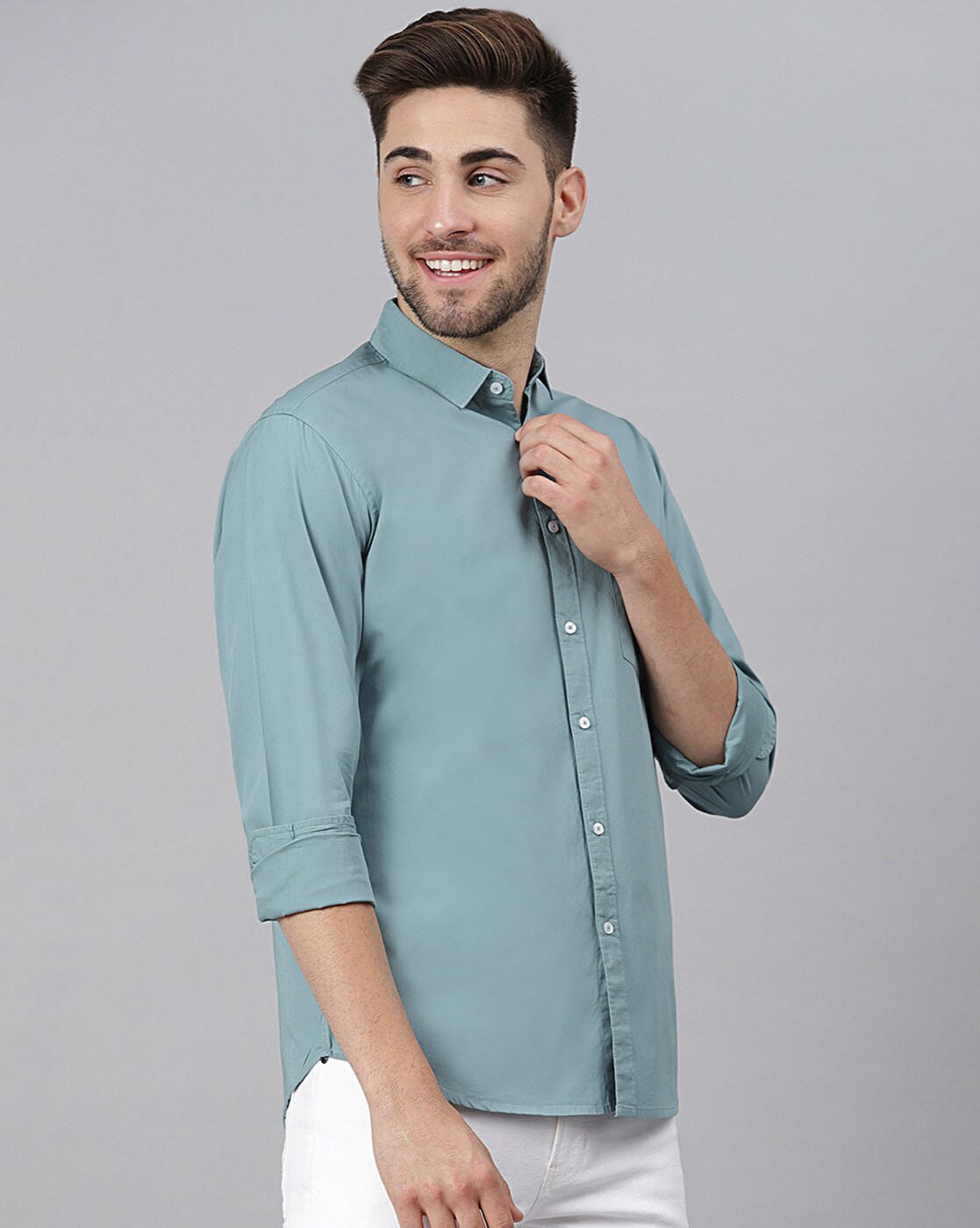 Mens Clothing Shirts Casual shirts and button-up shirts Mirto Shirt in Azure Blue for Men 