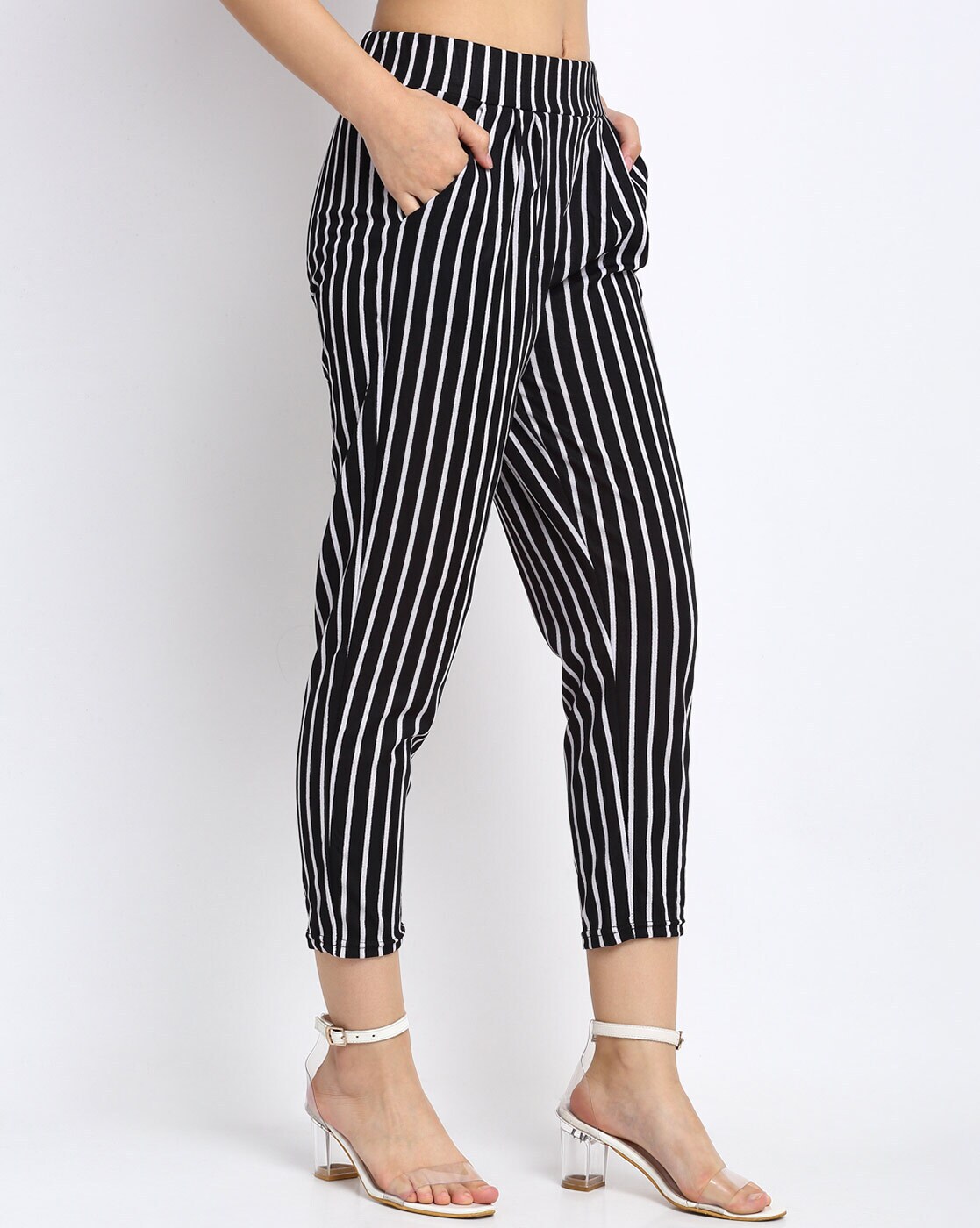 Buy Plus Size Black Pant Palazzo  Plus Size Striped Palazzo Apella