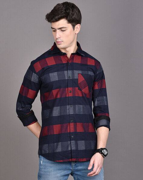 Navy Shirts for Men by Campus Sutra 