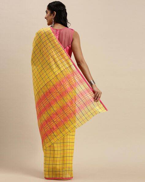 Buy Yellow Sarees for Women by Blissta 