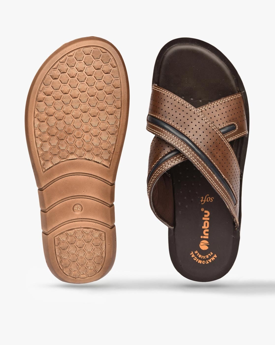 Buy Brown Sandals for Men by INBLU Online | Ajio.com