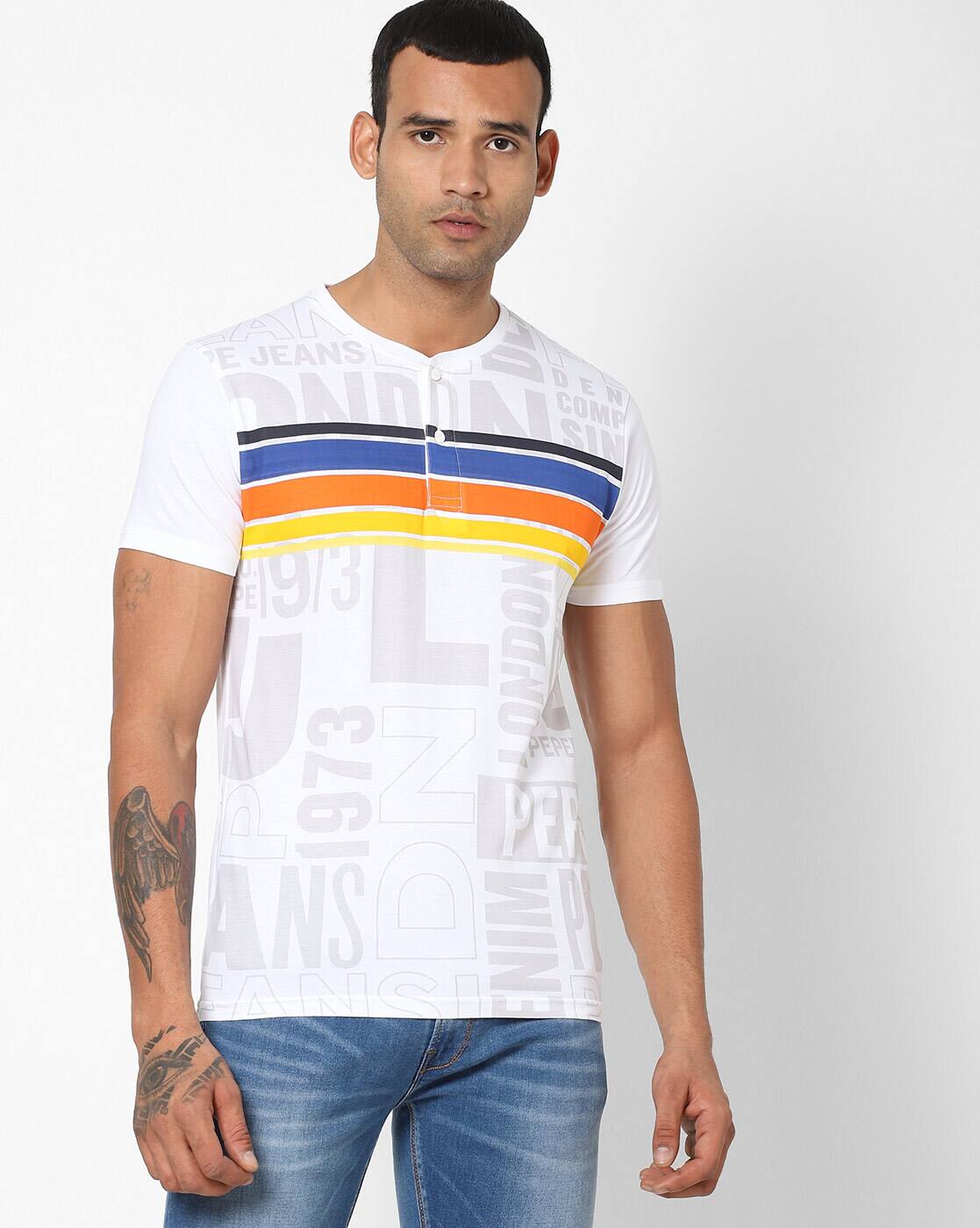 Buy White Tshirts for Men by Pepe Jeans 