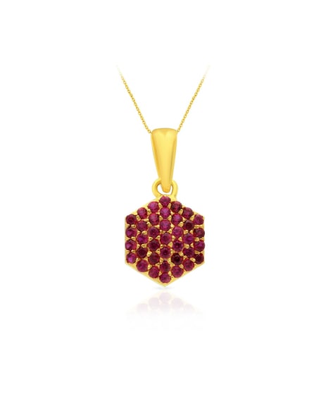 Ruby necklace in malabar on sale gold