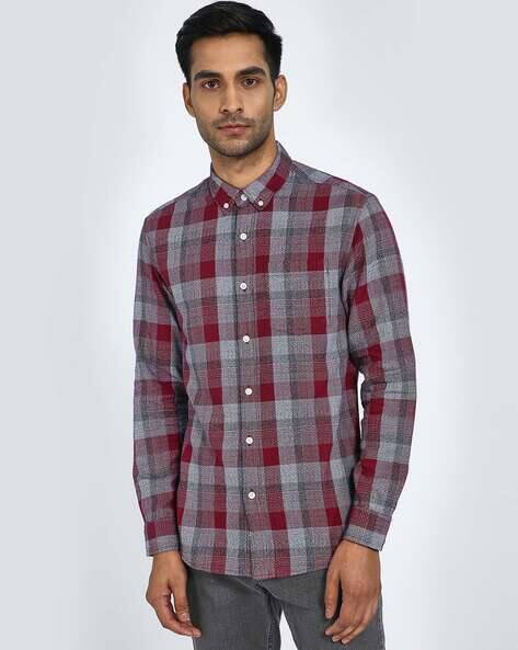 Buy Red Shirts for Men by Blue Saint 