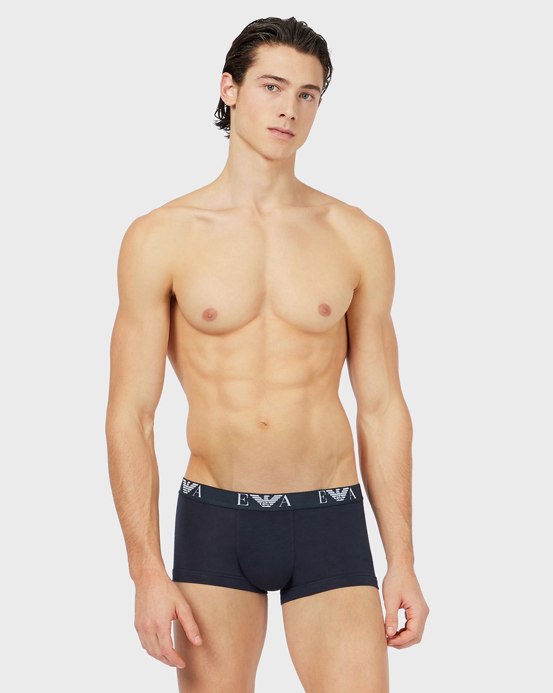 Marine ARMANI EMPORIO ARMANI Mens Underwear 3Pkt Boxers 
