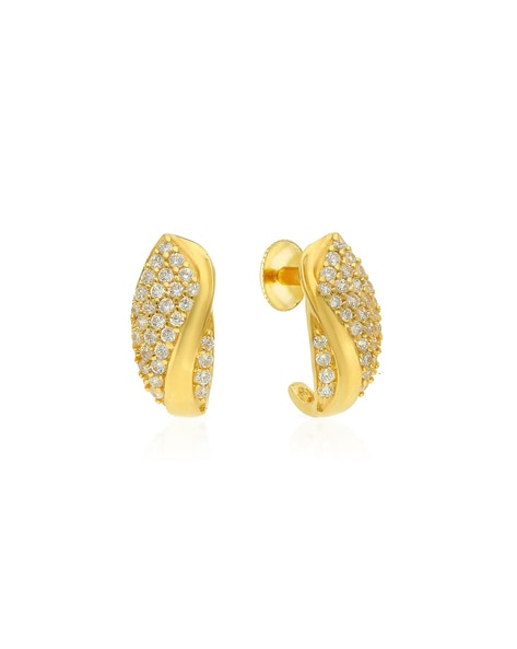 OEM/ODM Wedding 925 Gold Plated Hoop Earrings Cubic Zirconia Women Jewelry  - China Huggie Earrings and Hoop Earrings price | Made-in-China.com
