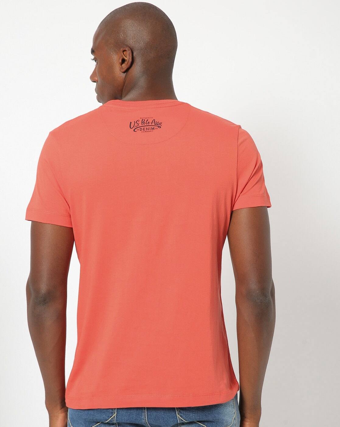 Buy Orange Tshirts for Men by U.S. Polo 