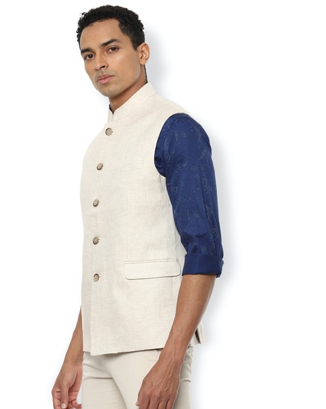 Linen clearance nehru waistcoat