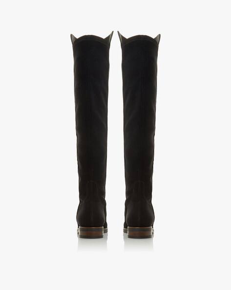 dune suede knee high boots