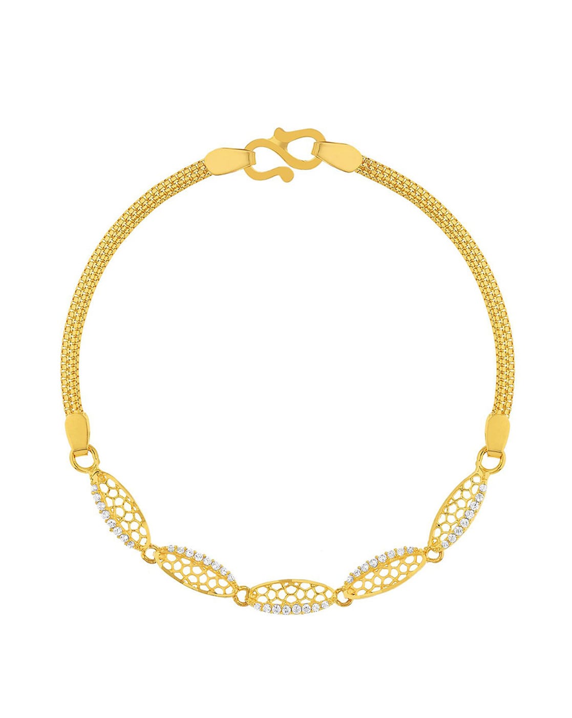 Malabar Gold & Diamonds 22 Kt (916) Purity Yellow Gold Bracelet Skg282 For  Women : Amazon.in: Fashion