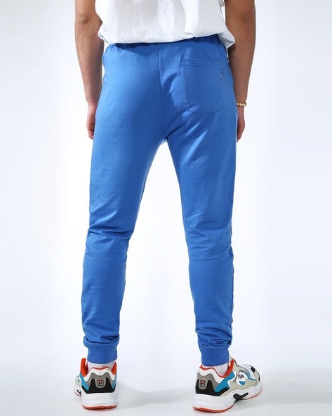 Mens blue cheap jogging bottoms