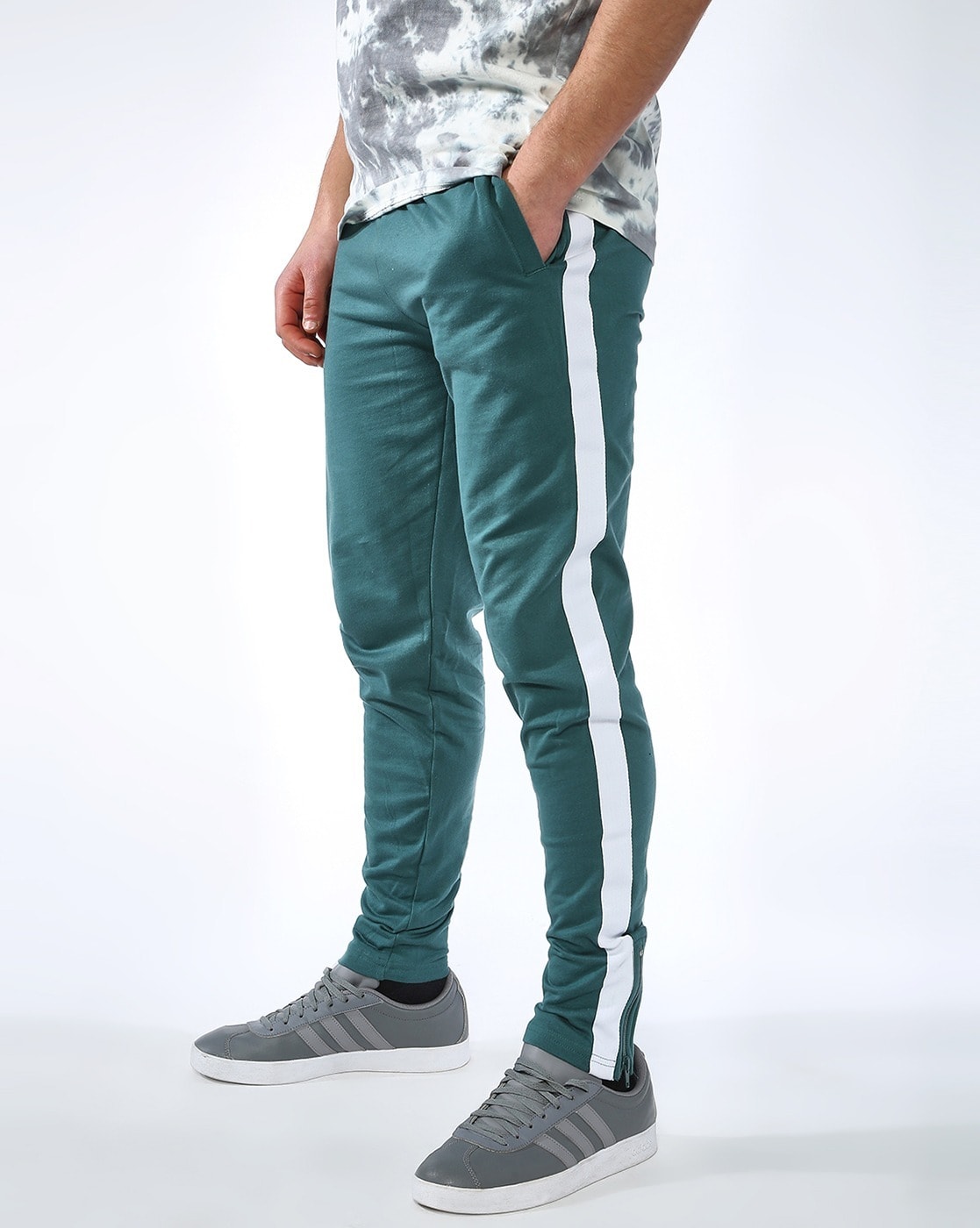 Buy Blue Track Pants for Men by FUGAZEE Online | Ajio.com