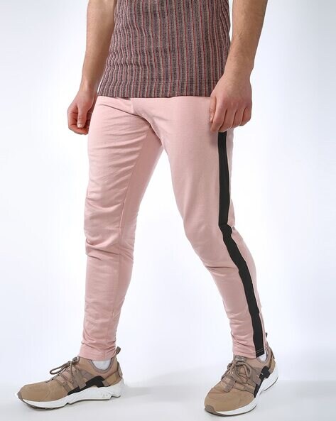 Mens pink track online pants