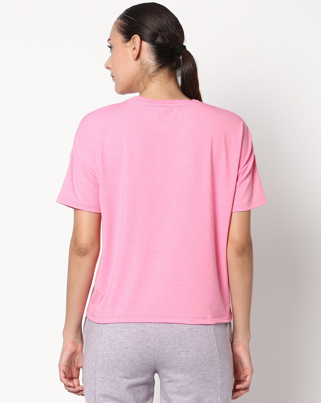 light-pink Custom Women's R/N T-Shirt India