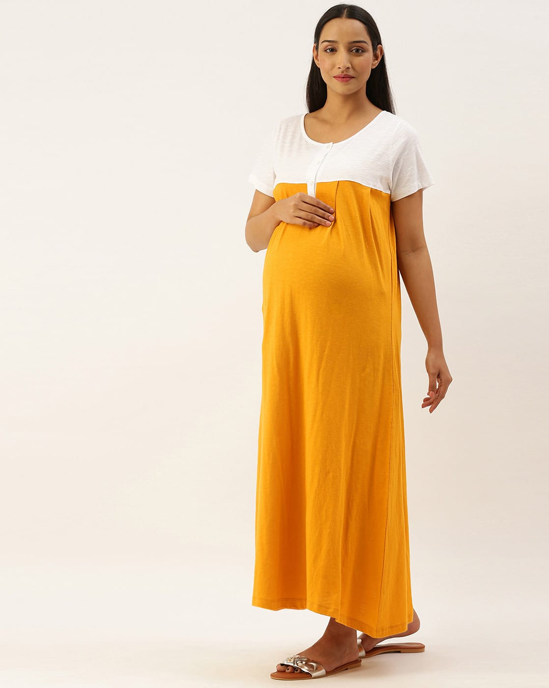 yellow maternity dress canada