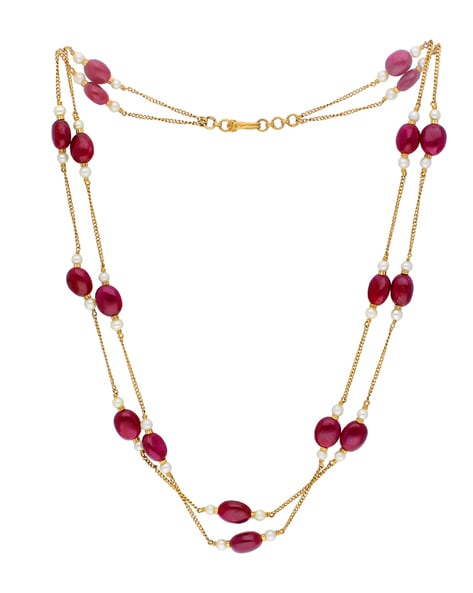 Ruby hot sale gold chain