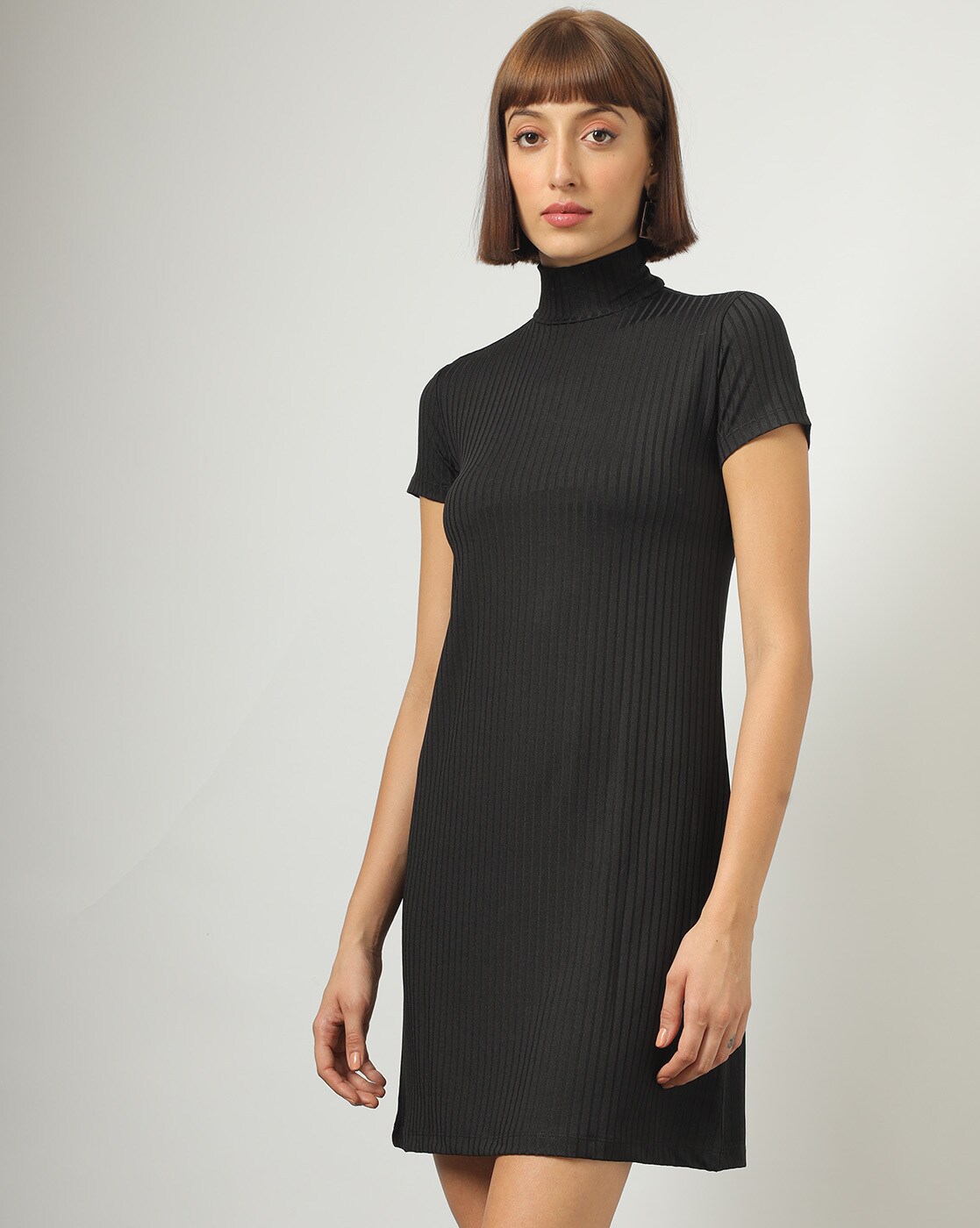 ribbed shift dress