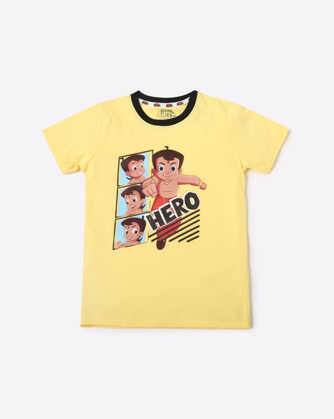 Other Characters Chhota Bheem Print Round-Neck T-shirt