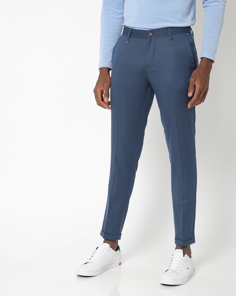 Buy Navy Trousers  Pants for Men by NETPLAY Online  Ajiocom