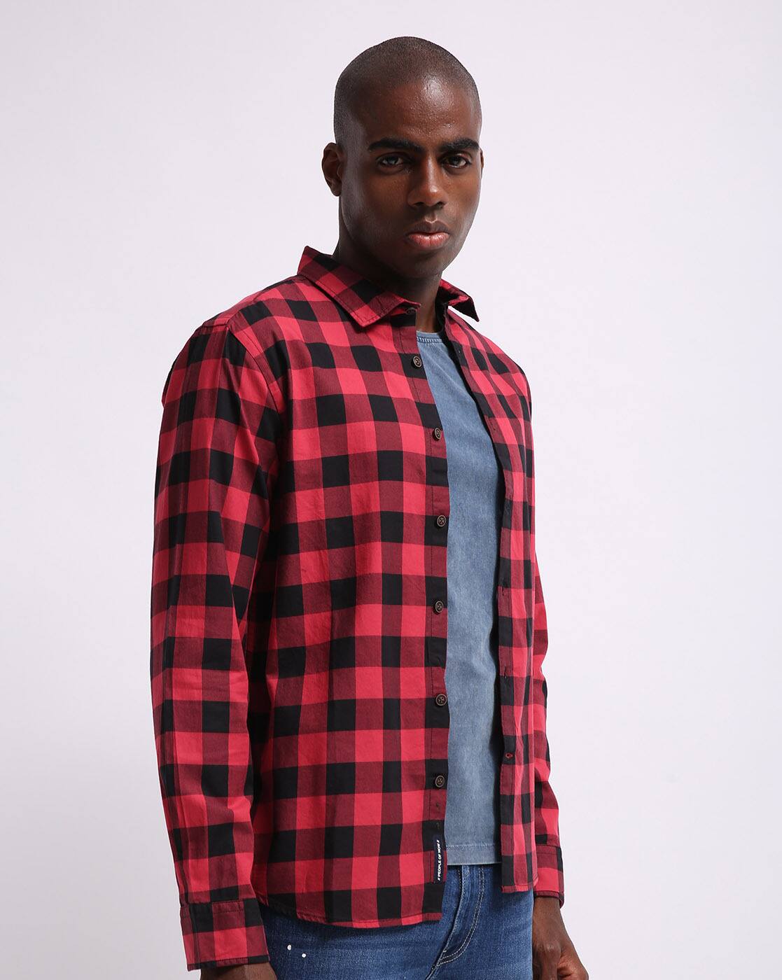 Buy Red Shirts for Men by ALTHEORY 