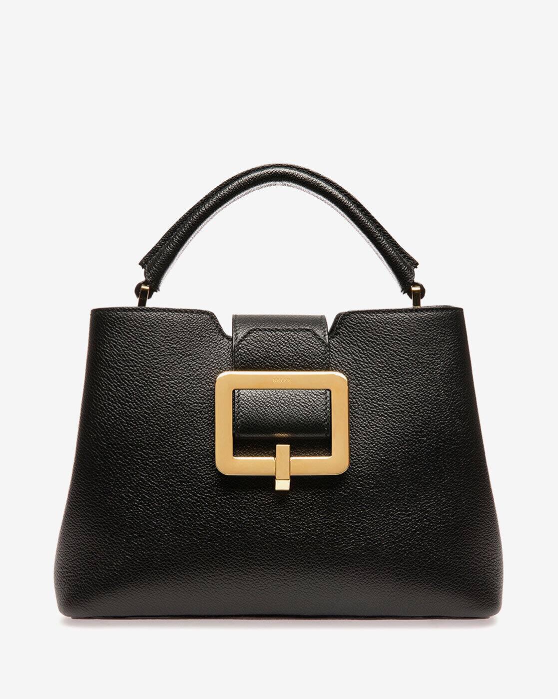 Buy Bally Jorah Leather Top Handle Bag Black Color Women AJIO LUXE