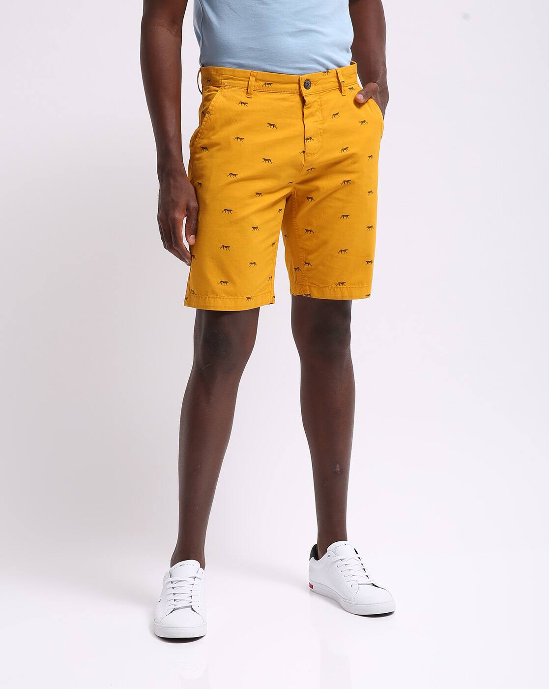 Buy Mustard Yellow Shorts \u0026 3/4ths for 