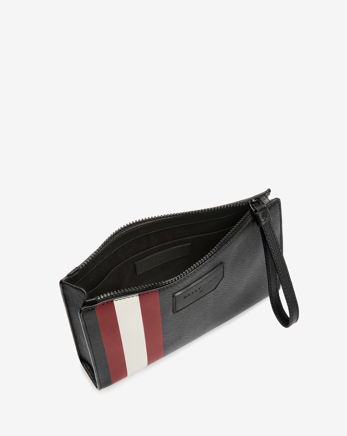 Buy Bally Skid Off Shore Coated Canvas Clutch Black Color Men - Main Image