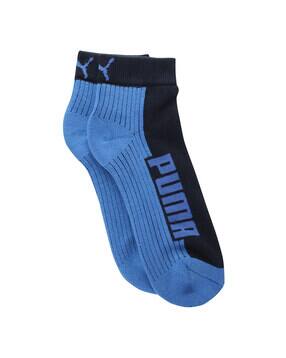 puma Pack of 2 Logo Cushioned Quarter Socks-picture-14