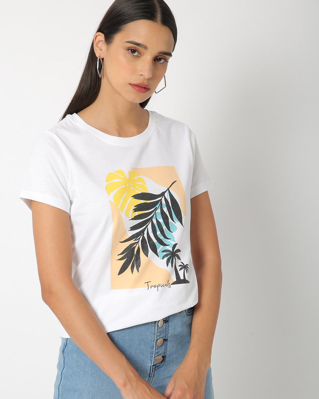 Buy Graphic Printed T Shirts for Women Online in India