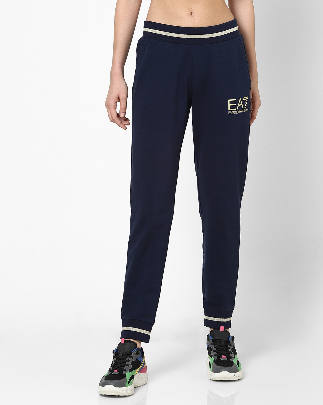 Buy Blue Track Pants for Women by EA7 Emporio Armani Online 