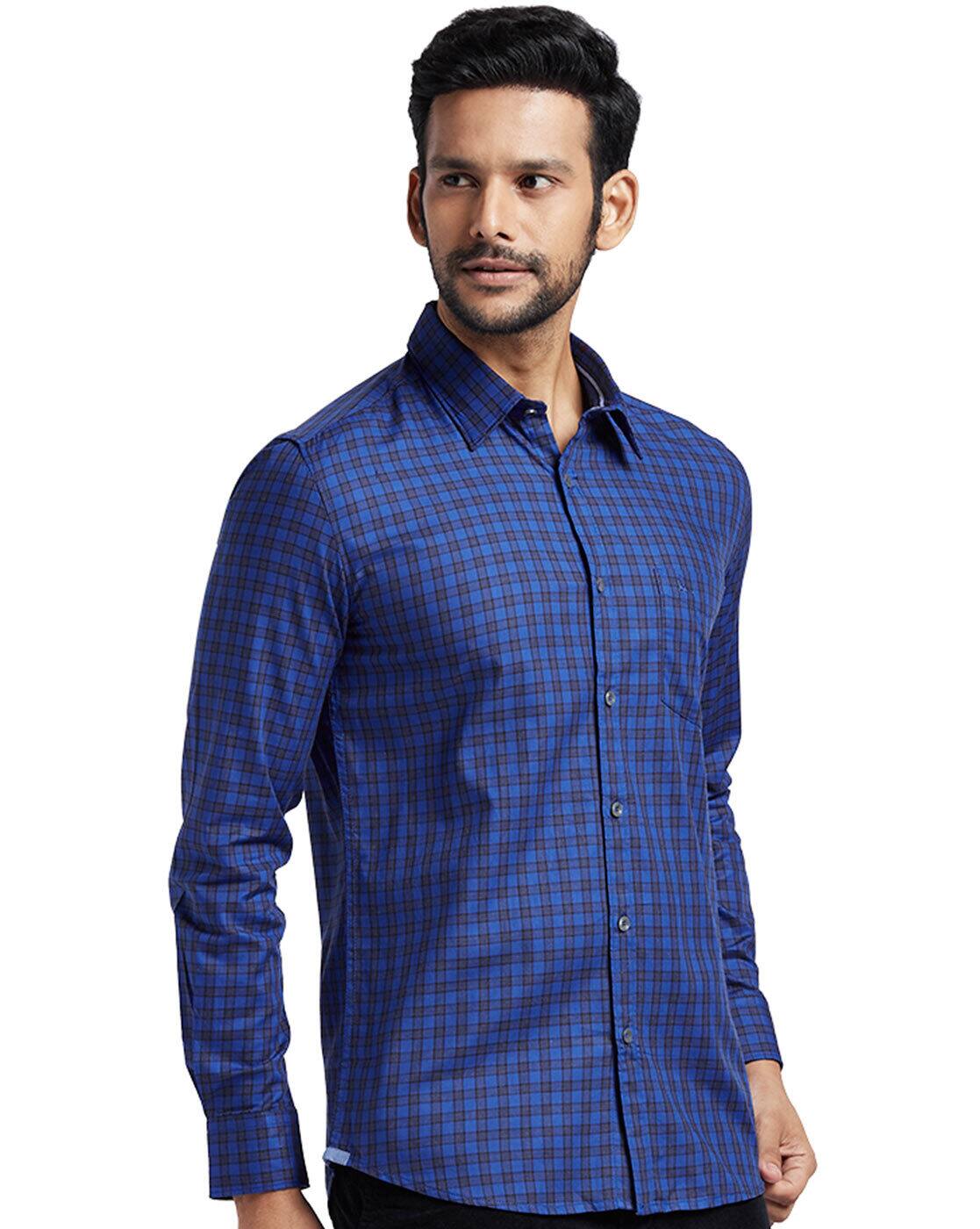 Buy Blue Shirts for Men by PARX Online 