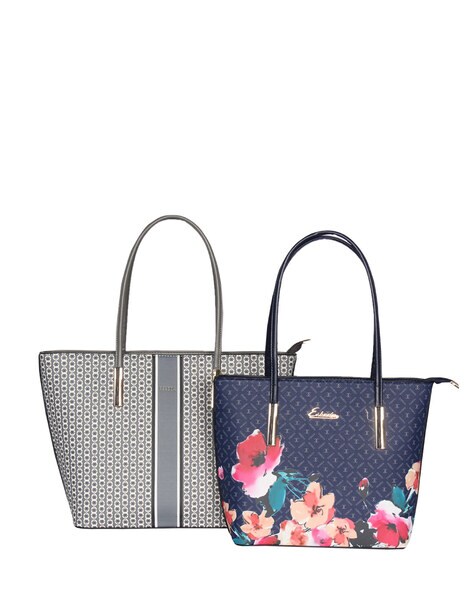 Pack of 2 Printed Shoulder Bags