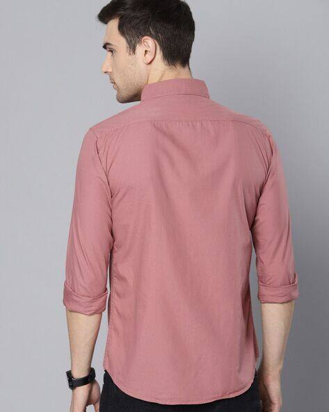 Buy Pink Shirts for Men by DENNISLINGO 