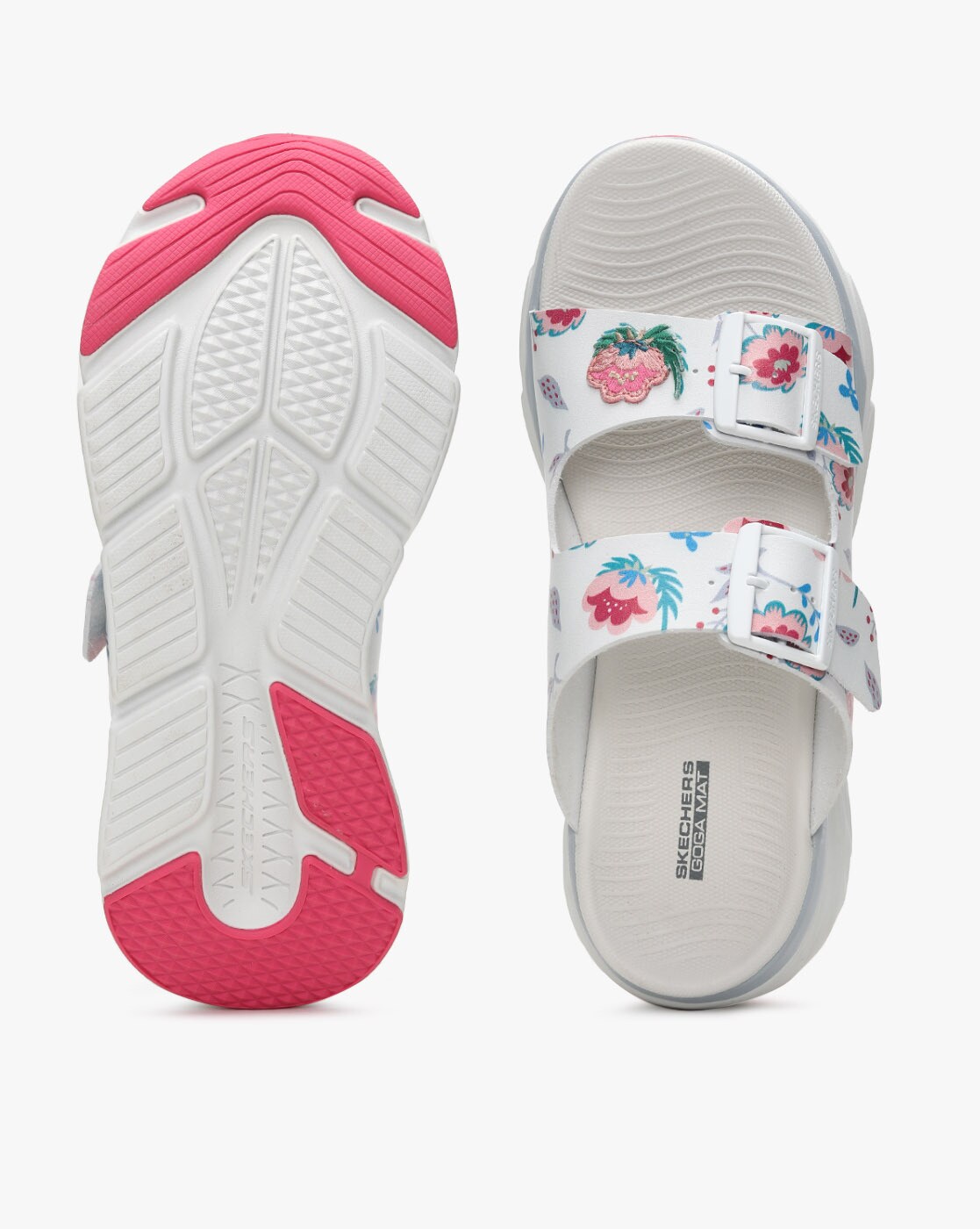 Skechers goga max discount flip flops women's