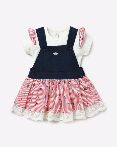 pinafore dress with shirt