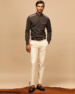 Nikhil Textured Slim Fit Shirt 