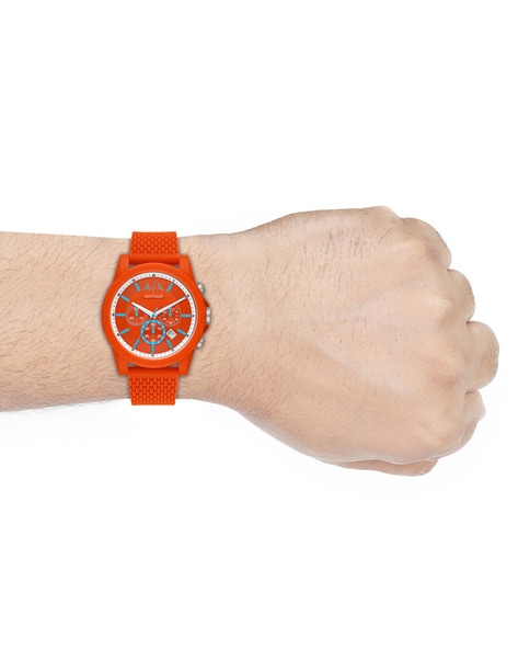 Armani orange watch best sale