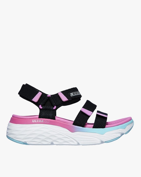 Buy Black Sports Sandals for Women by Skechers Online Ajio